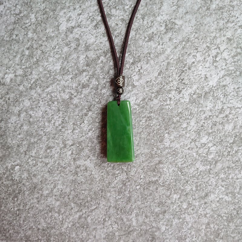 Peace - Jade necklace - Taiwan design and making - สร้อยคอ - หยก สีเขียว