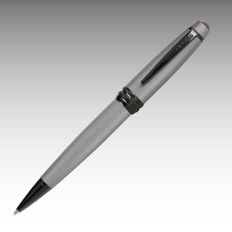 CROSS Bailey貝禮系列啞光灰原子筆免費刻字  (原廠正貨) - 原子筆/中性筆 - 其他金屬 灰色