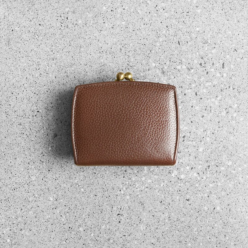 Vintage Coach 口金零錢包 - 零錢包/小錢包 - 真皮 咖啡色