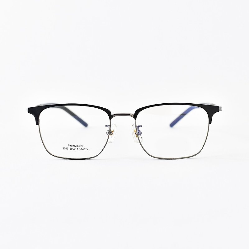 Men&#39;s Middle Eyebrow Frame Glasses│Titanium Metal Composite Material- Free Upgrade UV420 Blue Light Filter Lenses