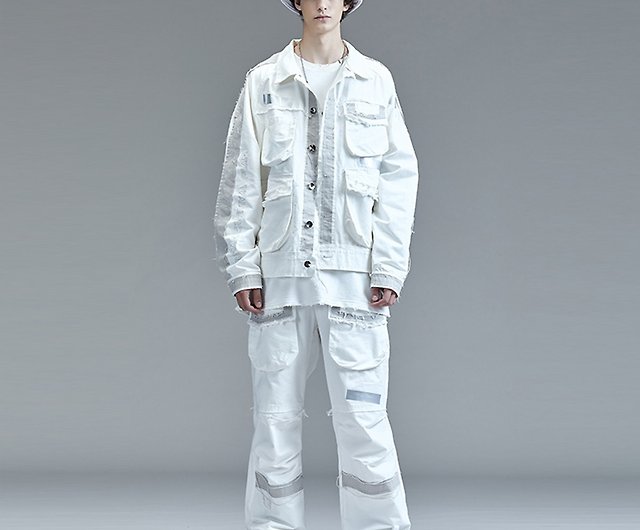 Louis Vuitton Monogram Embossed Utility Vest White