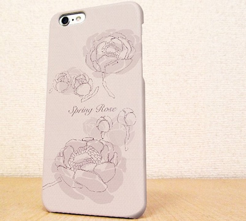 （Free shipping）iPhone case GALAXY case ☆Rose in spring - 手機殼/手機套 - 塑膠 粉紅色