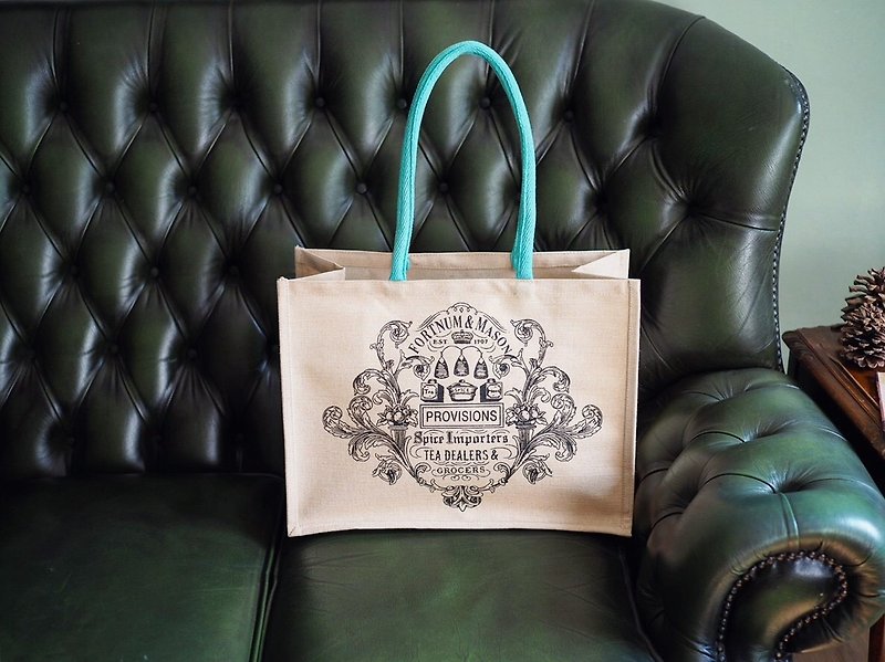 【Out of stock】British Fortnum&Mason classic linen bag - Handbags & Totes - Other Materials 