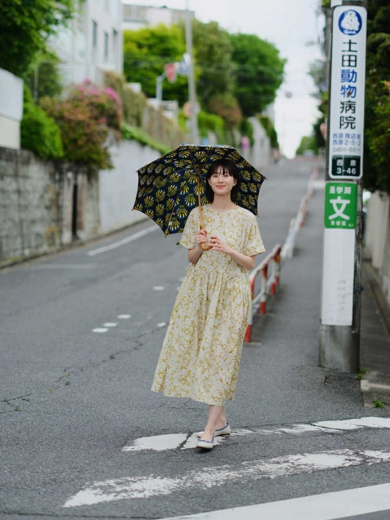 KOOW高低腰線雛菊印花連衣裙 日產細膩輕薄棉質長裙 - 洋裝/連身裙 - 棉．麻 