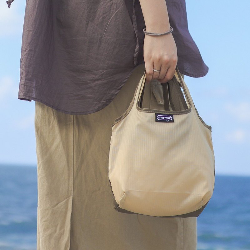 tsan-tsan bag- TTB015 - กระเป๋าถือ - เส้นใยสังเคราะห์ สีนำ้ตาล