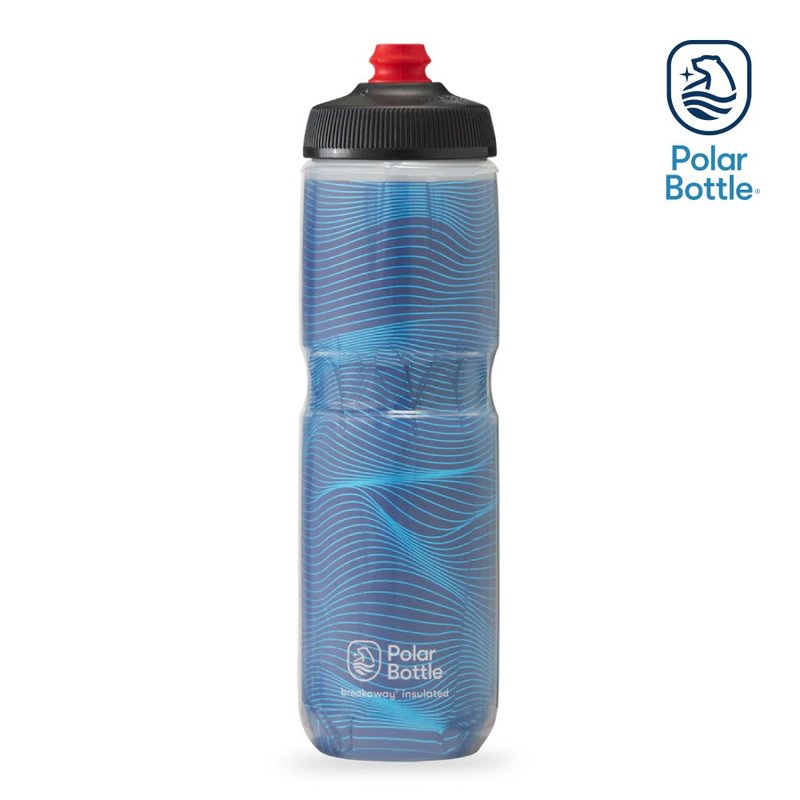 Polar Bottle 24oz Double-layer Cooling Jet Bottle Jersey Knit Midnight Blue - อุปกรณ์เสริมกีฬา - พลาสติก สีน้ำเงิน