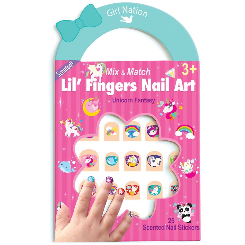 Girl Nation Lil Fingers Nail Art Unicorn Fantasy - Nail Polish & Acrylic Nails - Paper Multicolor