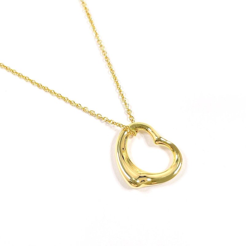 【日本直送 中古美品】ティファニー TIFFANY&Co. ネックレス オープンハート エルサペレッティ K18イエローゴールド アクセサリー - 項鍊 - 貴金屬 金色