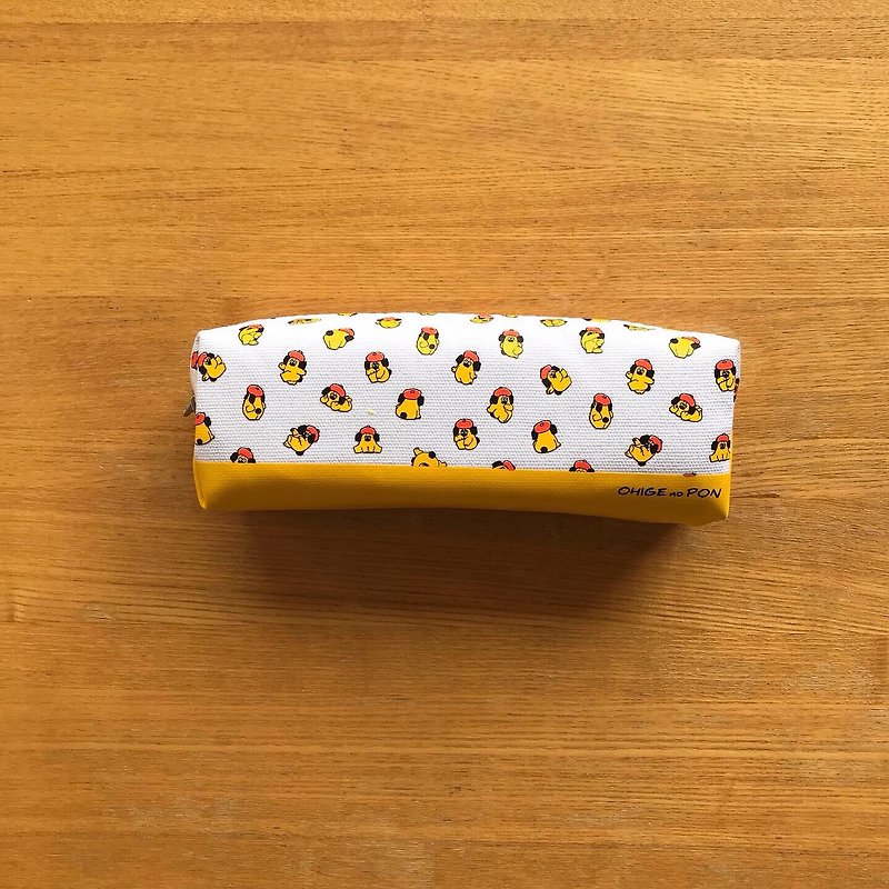 棉．麻 鉛筆盒/筆袋 黃色 - Pen case B