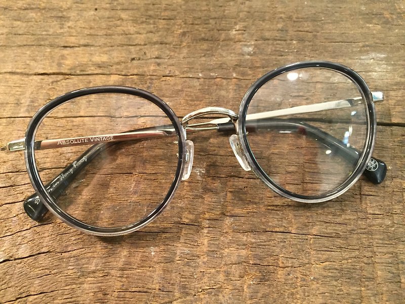 絶対ヴィンテージ - ペダーストリートペダーストリート子丸いメガネフレームプレート - グレーグレー - 眼鏡・フレーム - プラスチック 