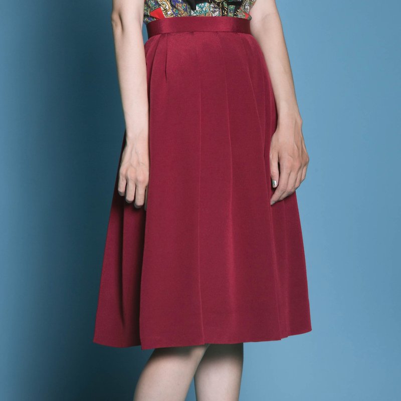 鮮紅  |  古著裙 - 裙子/長裙 - 其他材質 