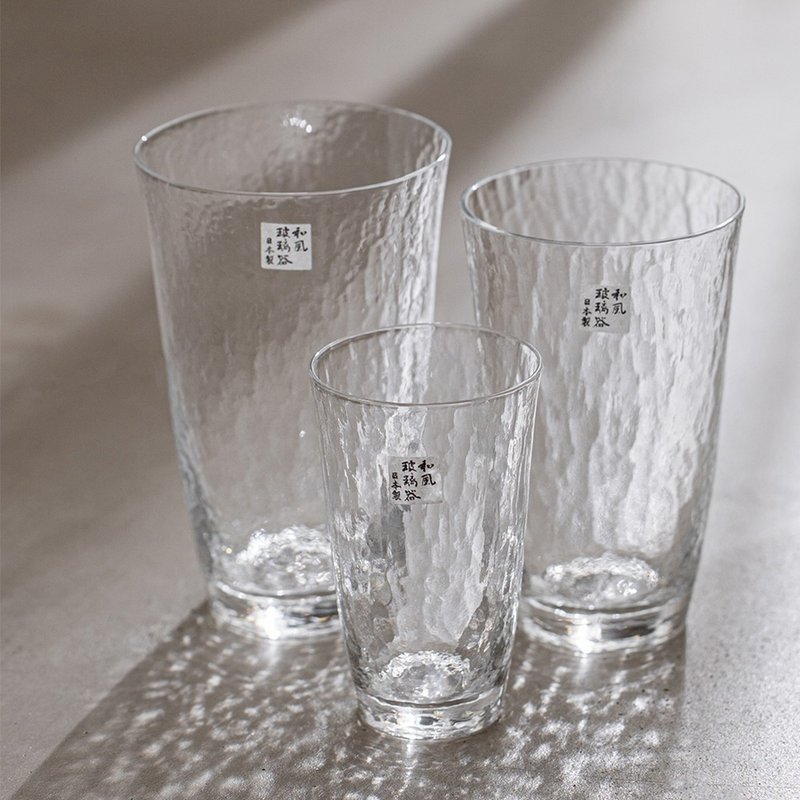 水波紋手工啤酒杯/水杯 - 酒杯/酒器 - 玻璃 透明