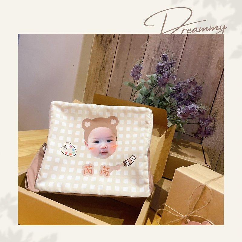【Dreammy】Customized Diaper Bag Clothes Storage Bag Kindergarten Name Sticker - Diaper Bags - Other Man-Made Fibers 