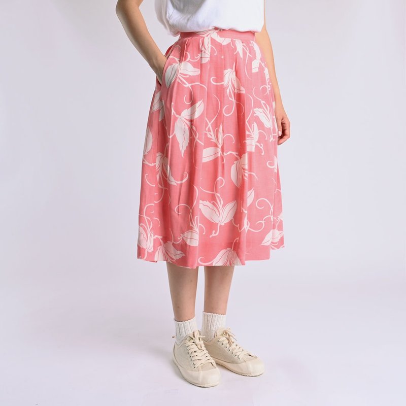 vintage skirt - กระโปรง - วัสดุอื่นๆ สึชมพู