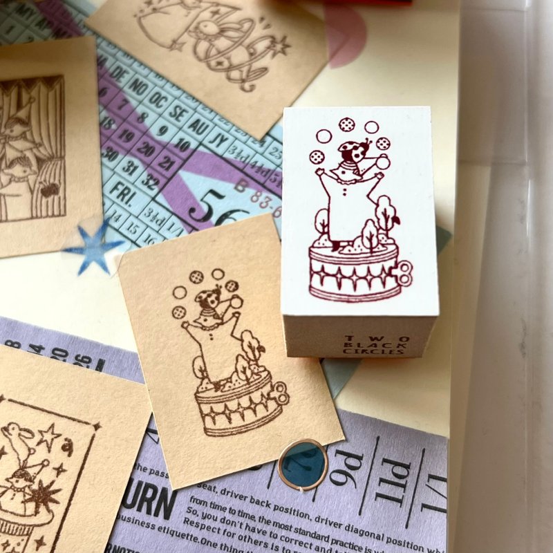 予約販売 / 12月末発送【小さな舞台】ボールジャグリング スタンプ - 印鑑・スタンプ - プラスチック 