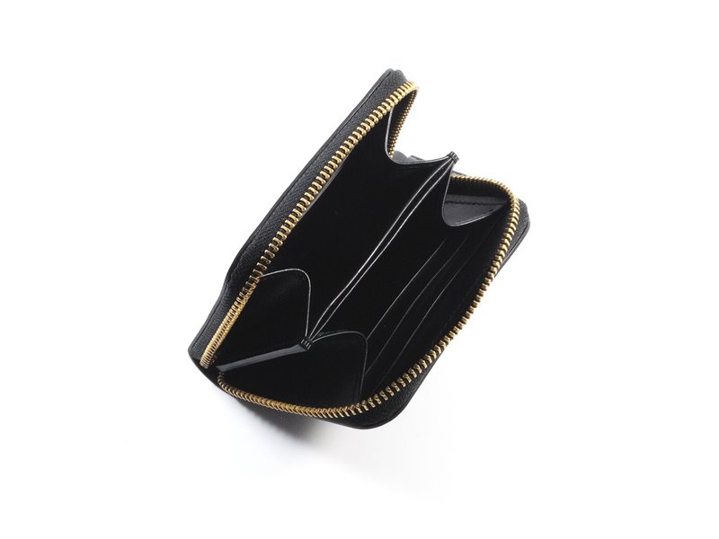 【樣品出清】 ㄇ型拉鍊錢包 黑色/黑色 - 錢包/皮夾/長短夾 - 真皮 黑色