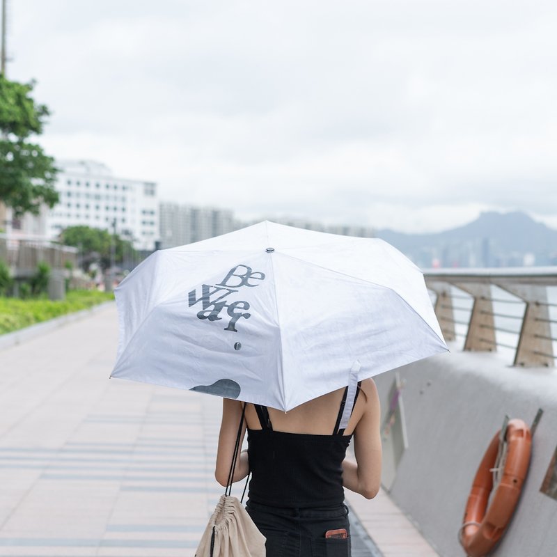 Made in Taiwan, discoloration and shrinkage mask when exposed to water - Umbrellas & Rain Gear - Nylon White