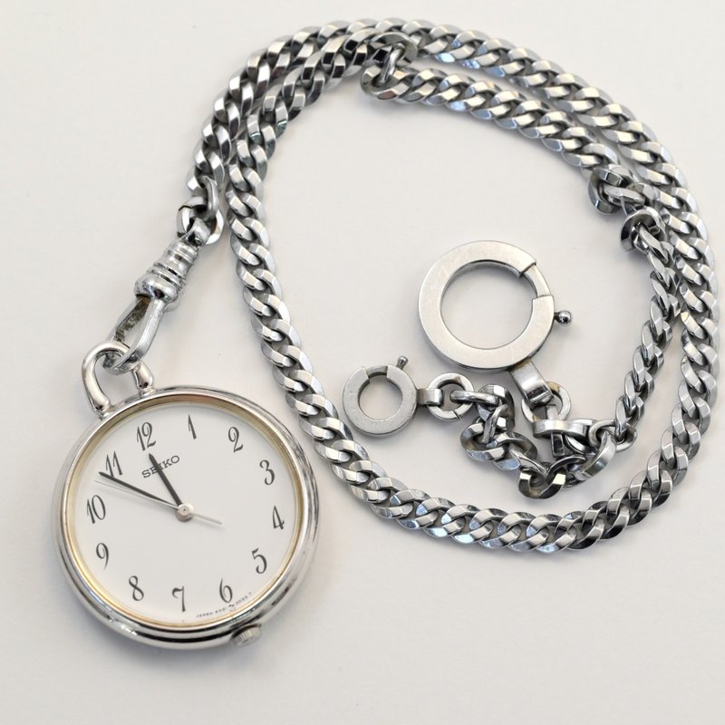 送料無料 SEIKO 4N21-0022 クォーツ 女性用 懐中時計 ホワイト 懷錶 配件 古董錶 日本直送 - 女錶 - 不鏽鋼 白色