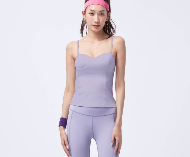 ULTRACOOL- Cool Thin Shoulder Bra Top-Dawn Purple - Shop VOUX Women's Vests  - Pinkoi