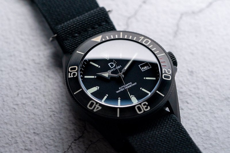 DIY 製錶套裝 | 全黑 NH35 潛水腕錶 (日本Seiko機芯) - 其他 - 其他金屬 黑色
