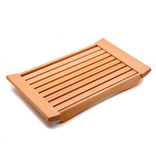 芬多森林 台灣檜木托盤-柵格式|用日式居家的多用途茶托餐盤端茶水點心接待