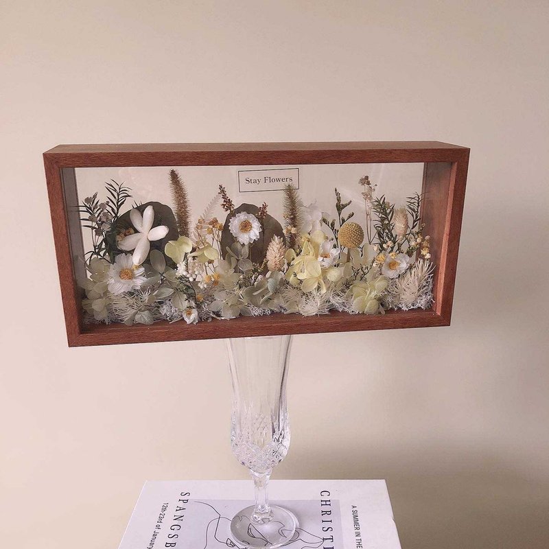 Stay-Memory Green Garden Sola Flower Photo Frame can be customized to hold photos of the opening ceremony - Dried Flowers & Bouquets - Plants & Flowers Green