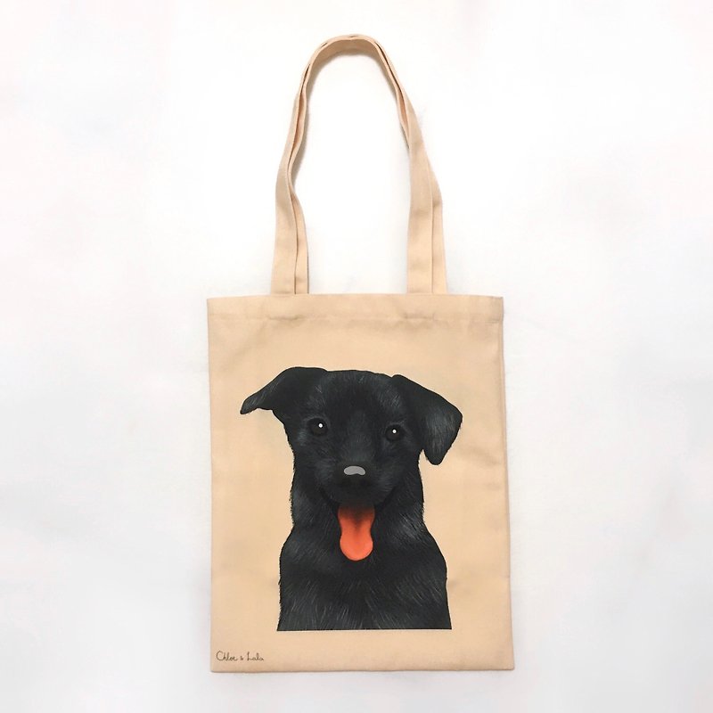 Wang Meow Canvas Bag-Black Mix - Handbags & Totes - Polyester Orange
