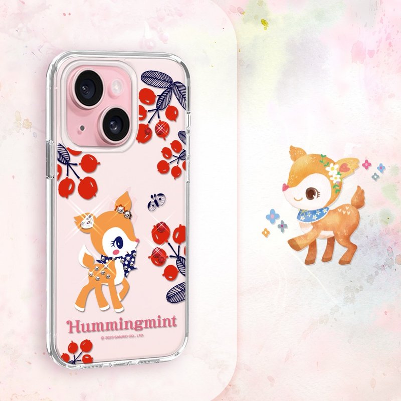 Sanrio iPhone full range of thin and light military-standard anti-fall crystal color diamond phone cases-Cherry Nile - เคส/ซองมือถือ - วัสดุอื่นๆ หลากหลายสี