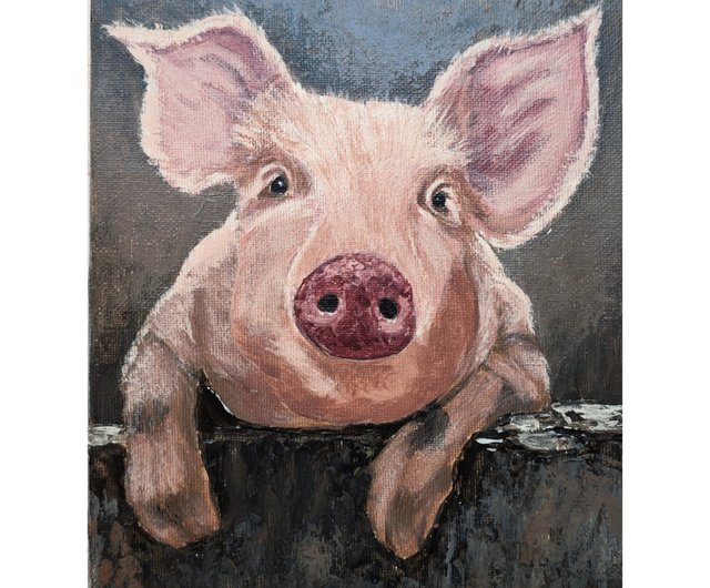 【原画】『ドルゴレ・ブガ』（猪　イノシシ　パステル画） 原画】『ドルゴレ・ブガ』（猪 イノシシ パステル画）