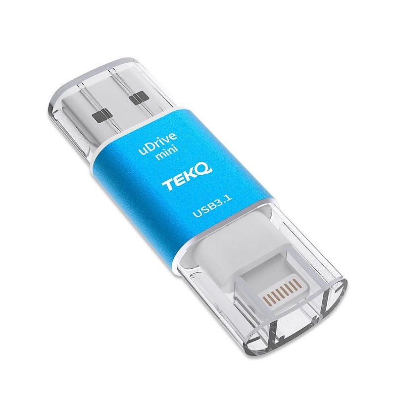 TEKQ iPhone uDrive mini lightning USB3.1 64G flash drive (6 colors optional) - แฟรชไดรฟ์ - โลหะ หลากหลายสี