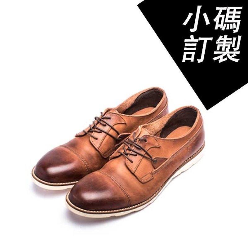 [Small order] Japan's outer feather handmade casual shoes #11134 light coffee-ARGIS - Men's Leather Shoes - Genuine Leather Transparent
