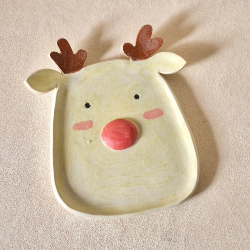 繽紛彩繪多角盤 卡通盤 陶藝 手捏陶 手作課程 親子陶藝 - 陶藝/玻璃 - 陶 