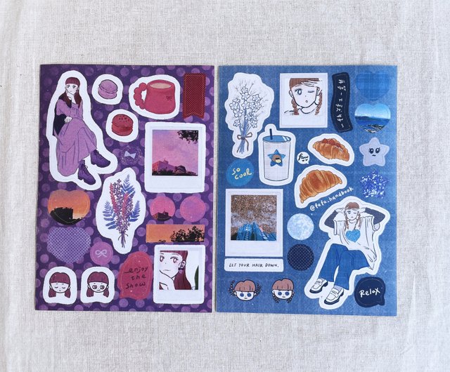 【がく】人物ステッカー♡130枚 がく】人物ステッカー♡130枚 オリジナル人物ステッカー