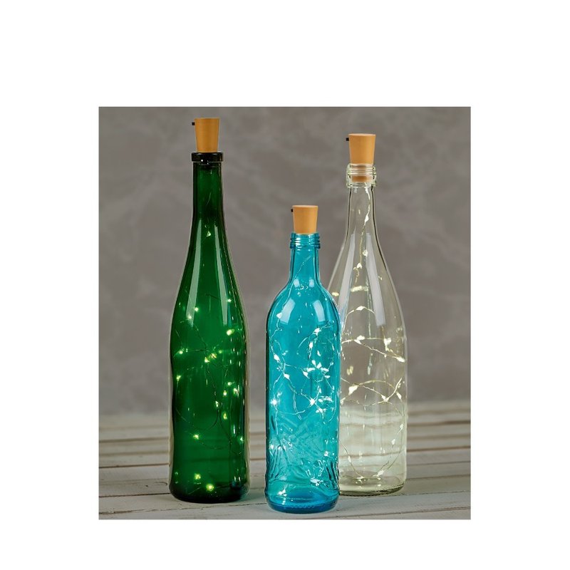 Chef Style-Glass Bottle Decorative Lamp - Lighting - Copper & Brass 