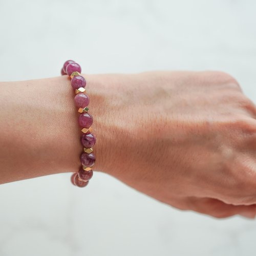 天然トルマリン 14KGFブレスレット - ショップ ginabay ブレスレット