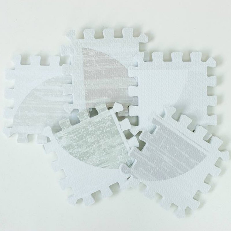 【PLAYZU】 ∣ Large size ∣ Mini puzzle set ∣ A must-have for a creative little castle - Kids' Toys - Other Materials White