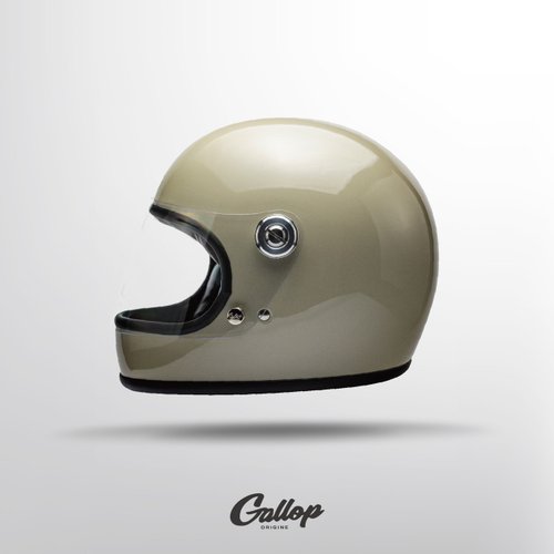 Gallop Kustom Kulture 台灣製造 全罩式安全帽 TRACK SAFETY HELMET-水泥綠 樂高帽S~2XL