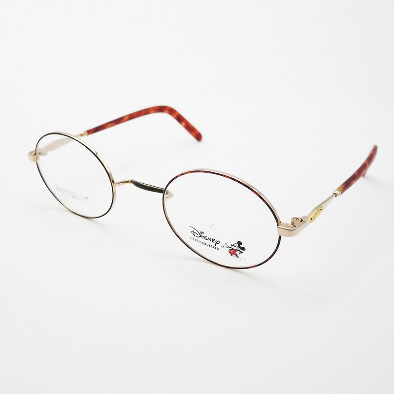 Monroe Optical Shop / Japan 90s antique small round glasses frame no.A35 vintage - Glasses & Frames - Precious Metals Gold