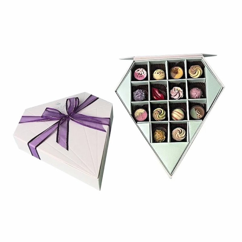 Diva Life 14-cup chocolate truffle dazzling gift box - ช็อกโกแลต - วัสดุอื่นๆ 