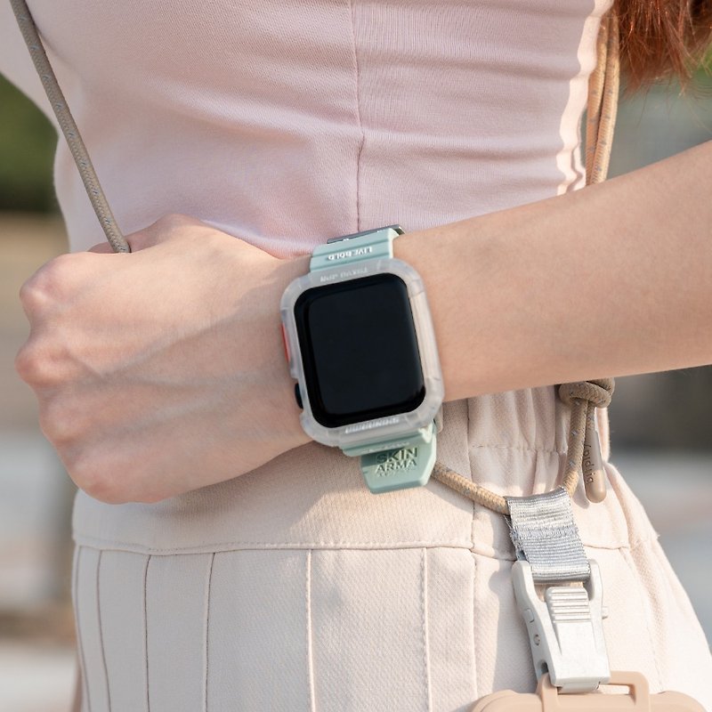 Apple Watch 42/44/45/49mm Shokku ストリートスタイルシリコーンストラップ- ブルー - 腕時計ベルト - プラスチック ブルー