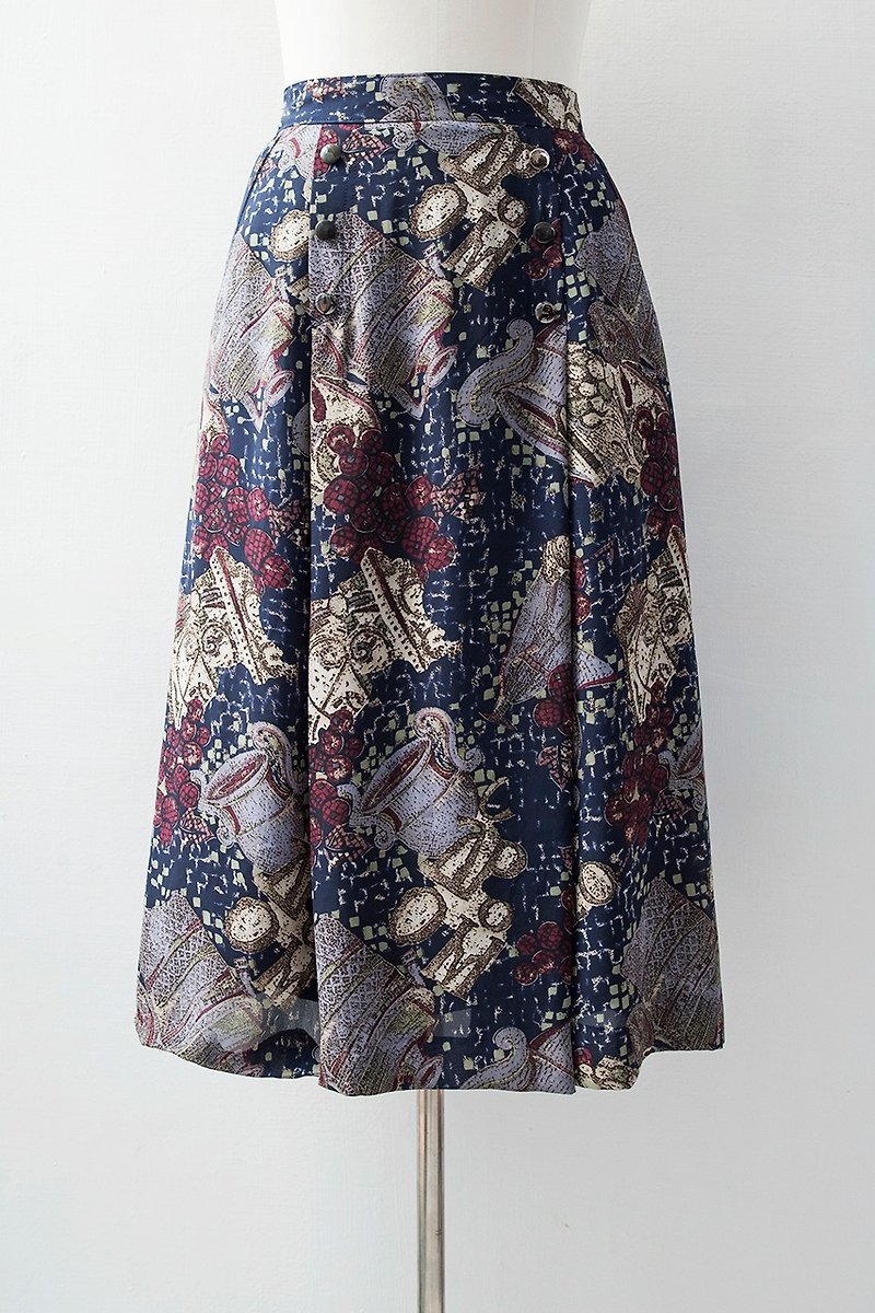 Banana Flyin '| vintage | flashy girls Baroque print dress - Skirts - Cotton & Hemp 