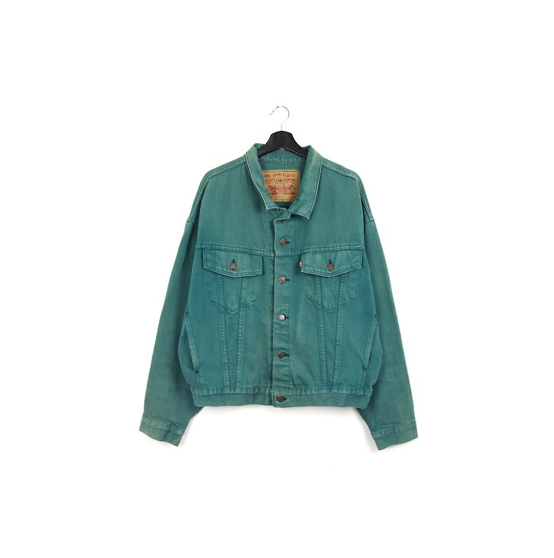 Back to Green:: 80s LEVI'S Classic Blue //vintage denim - Men's Coats & Jackets - Cotton & Hemp 