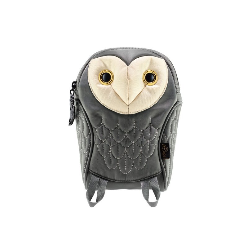 Morn Creations Genuine Barn Owl Carrying Bag-Gray (BO-104-GY) - Messenger Bags & Sling Bags - Other Materials Gray