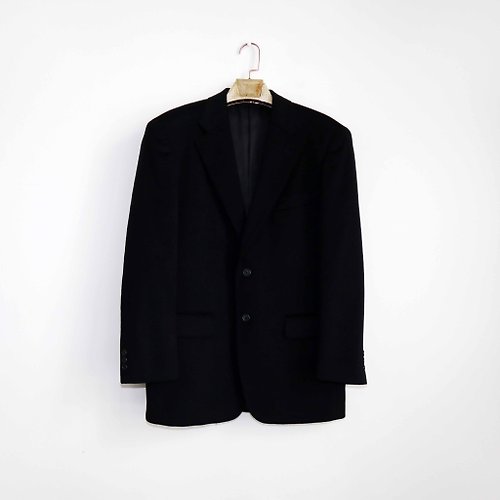 南瓜選物 南瓜Vintage。A.JOINT 100% Cashmere 黑色 羊絨 高級 西裝 外套