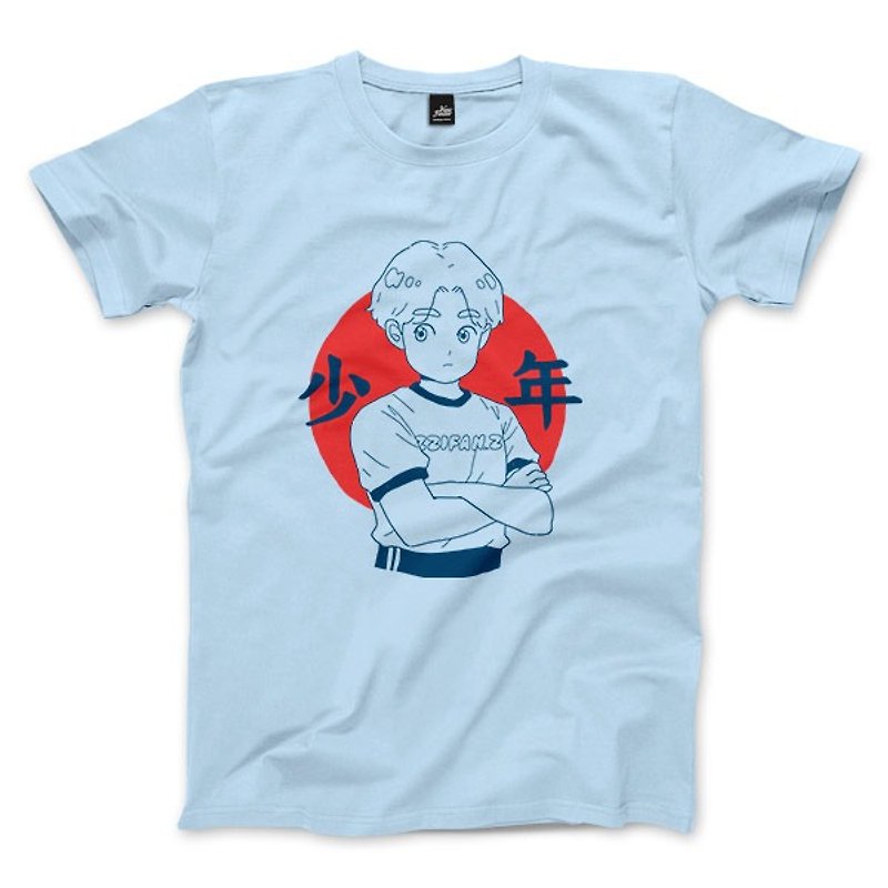 Junior-Aqua-Unisex T-Shirt - Men's T-Shirts & Tops - Cotton & Hemp Blue