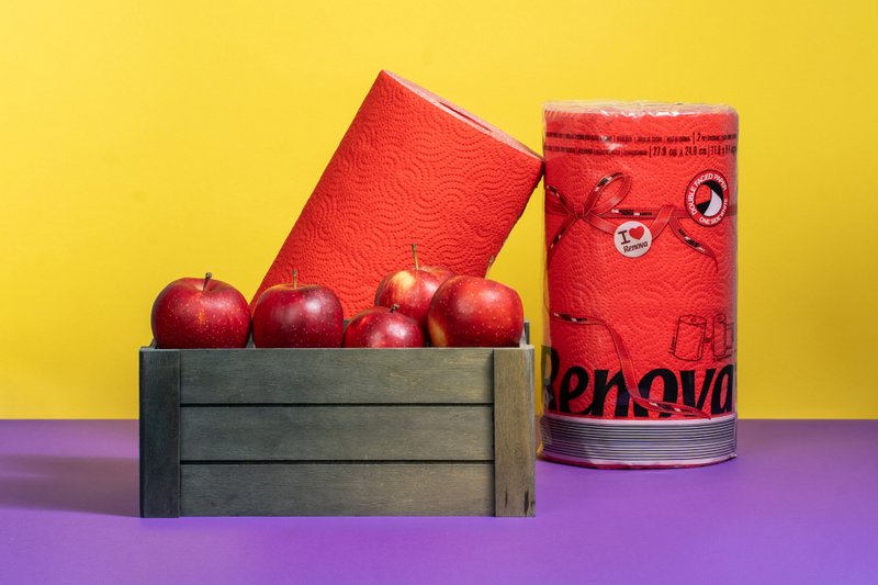 Renova kitchen paper towel-red - เครื่องครัว - กระดาษ สีแดง