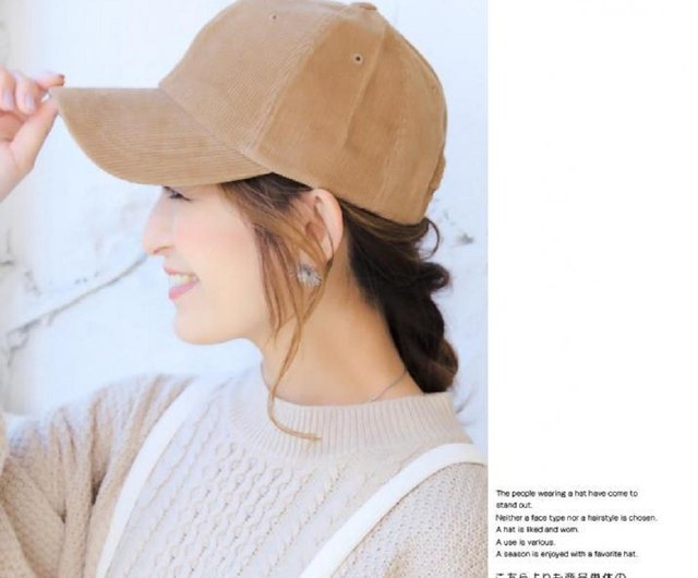 women's corduroy baseball cap