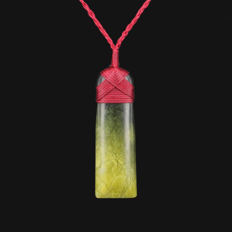 Manifest Your Dreams with Personalized Green Flower Jade Necklace and Lucky Red - Necklaces - Jade Green