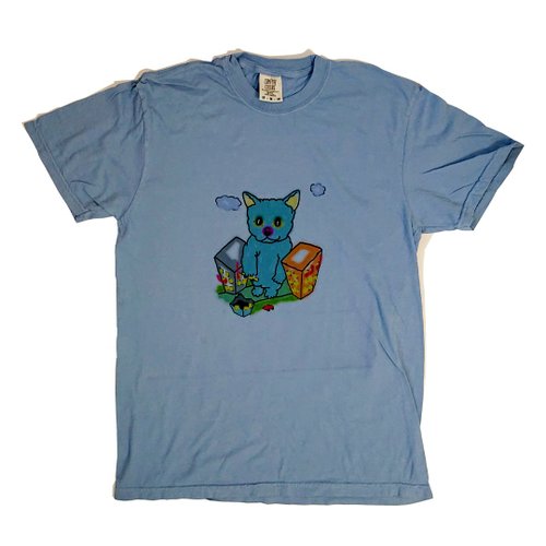 髒腳弟弟楊鴨鴨 喵吉拉玩車車 T - shirt