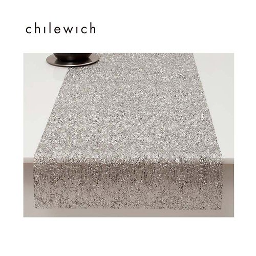 Chilewich 金屬蕾絲 Metallic Lace 桌旗36 × 183 cm-Gold 銀